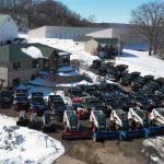 Snow removal truck fleet Carrington Lawn and Landscape Middleton, WI